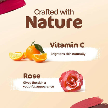 Mamaearth Nourishing Natural Lip Cheek & Eye Tint with Vitamin C & Rose