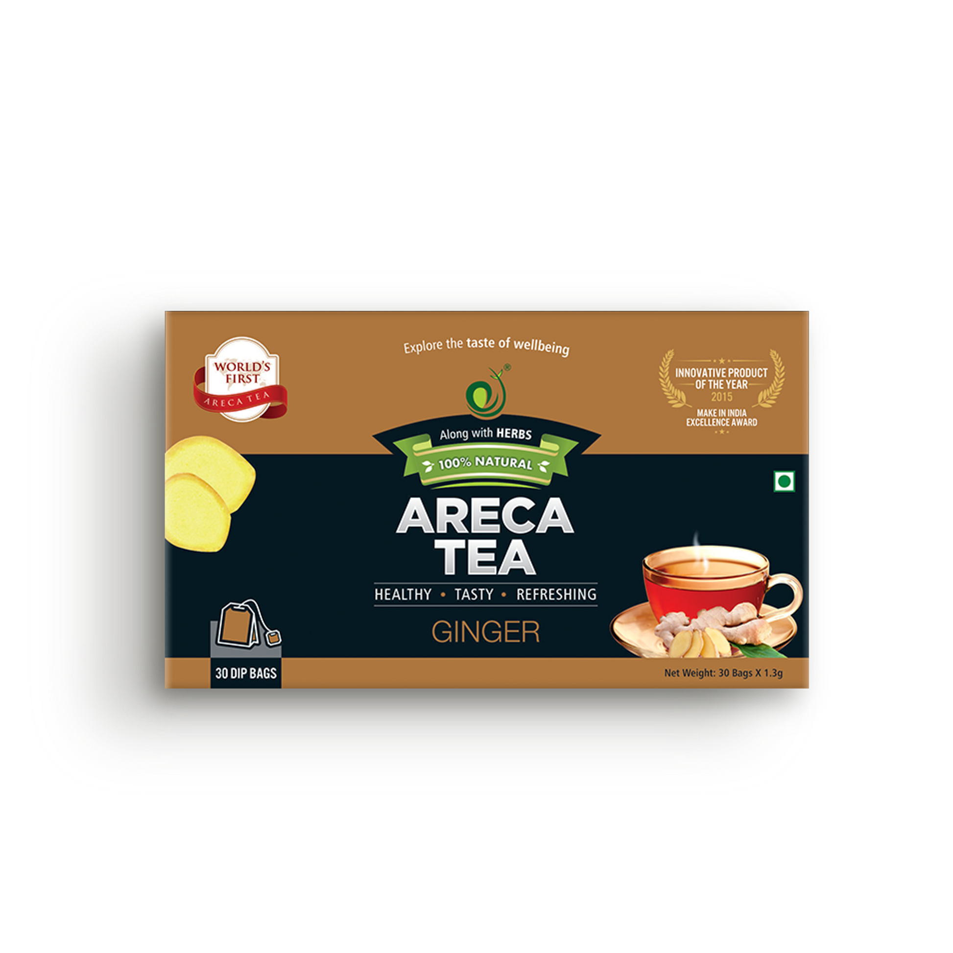 Green Remedies Areca Tea Ginger - BUDNE