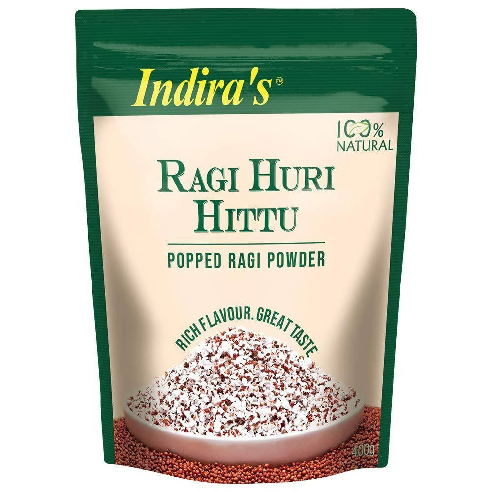 Indira's Ragi Huri Hittu Popped Ragi Powder -  USA, Australia, Canada 