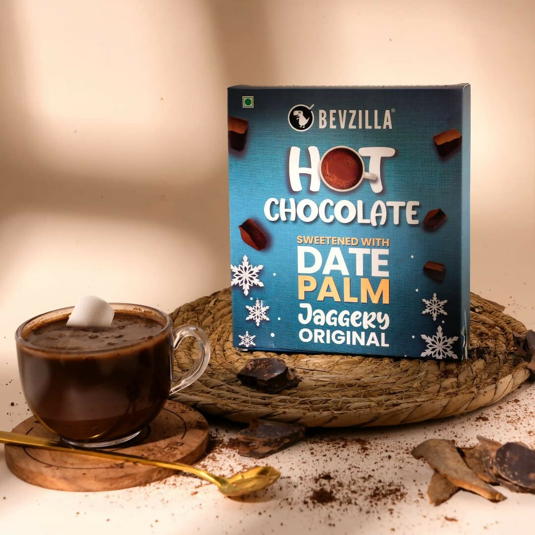 Bevzilla Hot Chocolate Powder (Original) Drink Powder With Organic Date Palm Jaggery