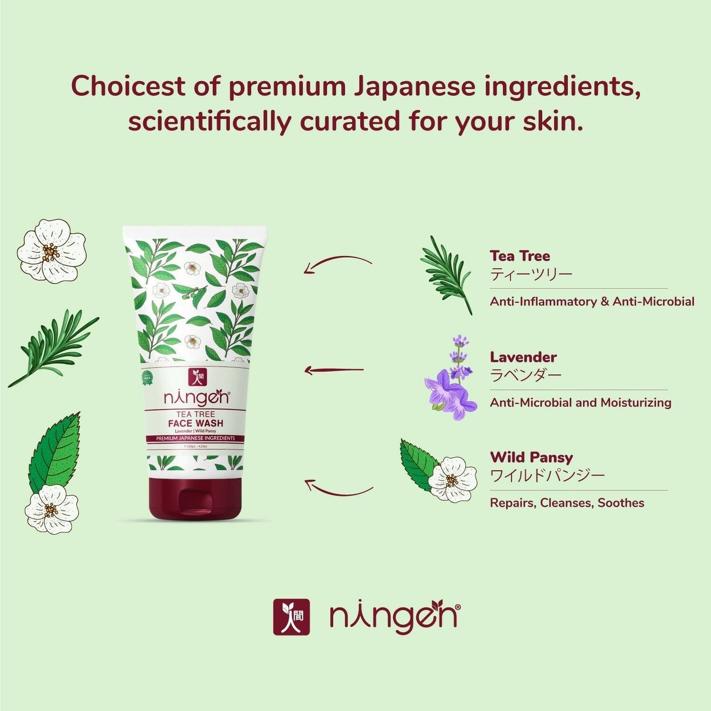 Ningen Tea Tree Face Wash