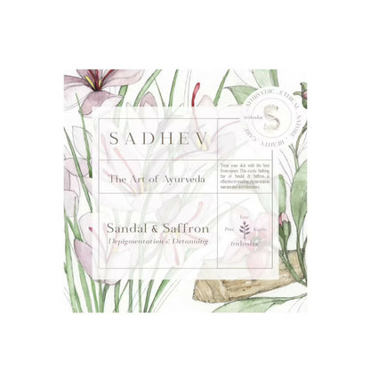 Sadhev Depigmentation Bathing Bar-Sandal & Saffron - BUDEN