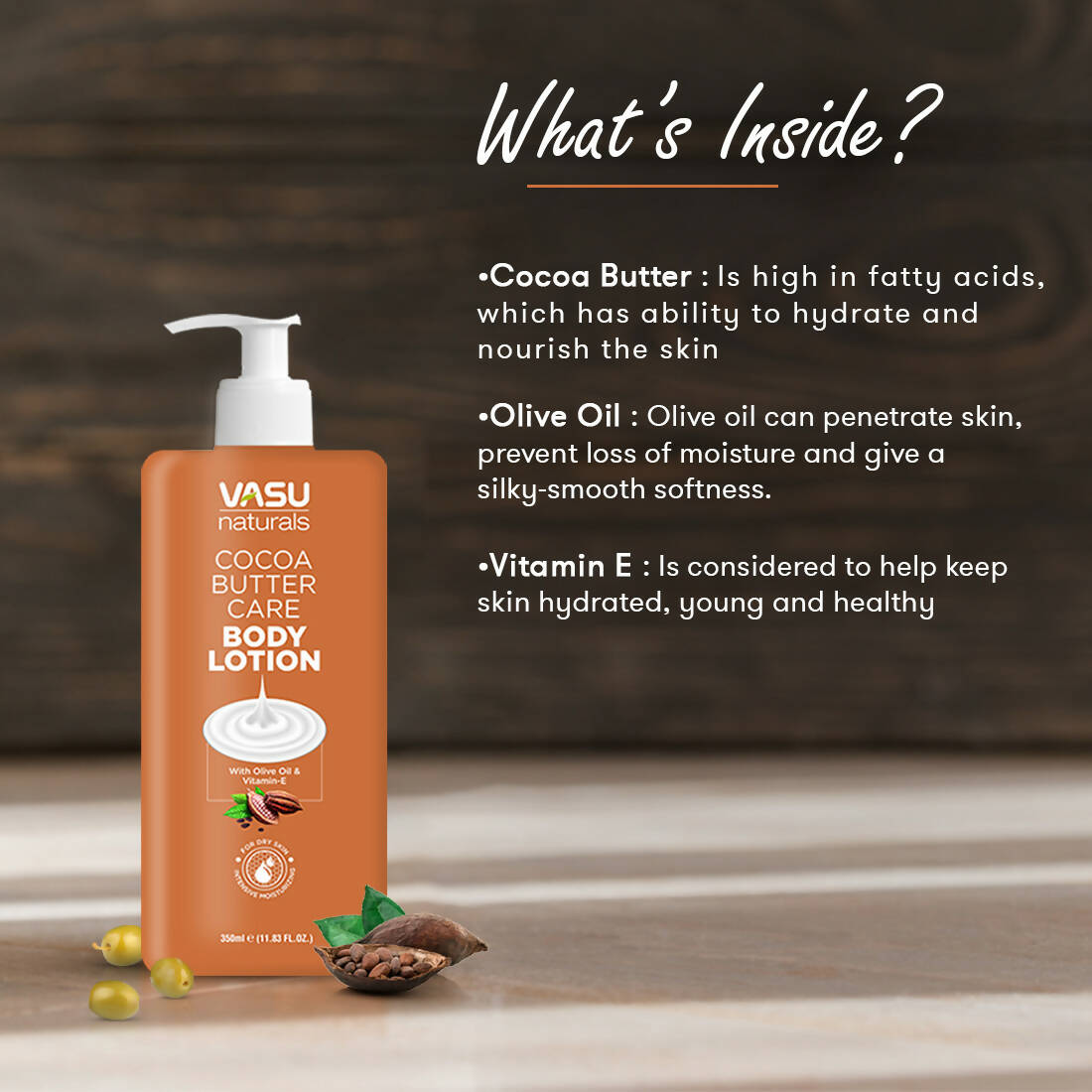 Vasu Healthcare Naturals Cocoa Butter Care Body Lotion