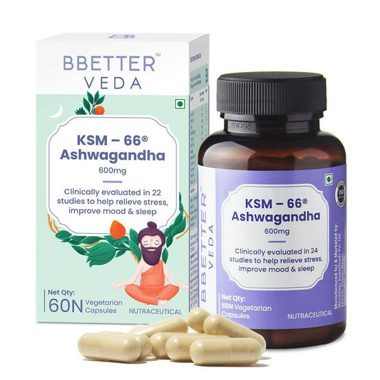 BBETTER Veda KSM 66 Ashwagandha Capsules -  usa australia canada 