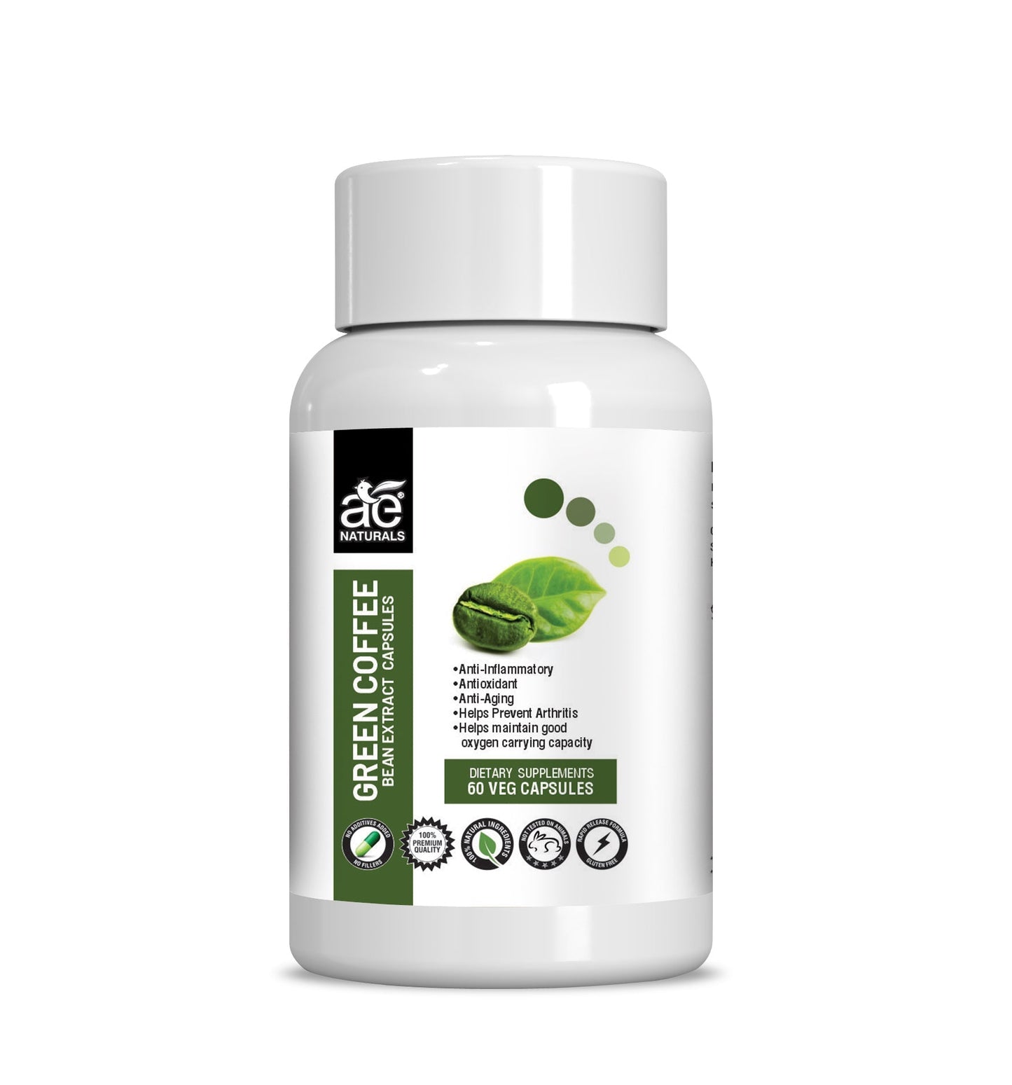 Ae Naturals Green Coffee Bean Extract Capsules -  usa australia canada 