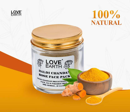 Love Earth Haldi Chandan Rose Face Pack