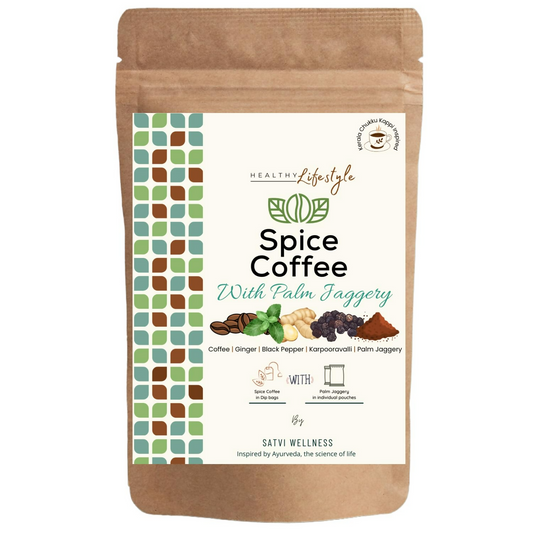Satvi Wellness Chukkukappi with Karpooravalli Spice Coffee