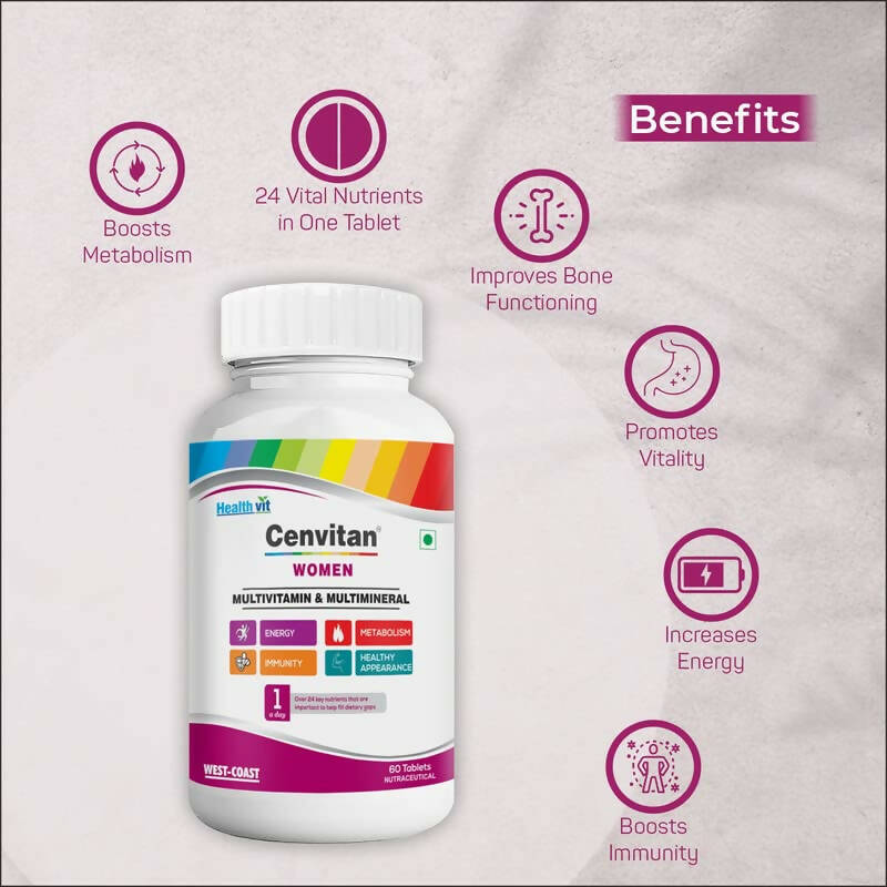 Healthvit Cenvitan Multivitamin Tablets for Women