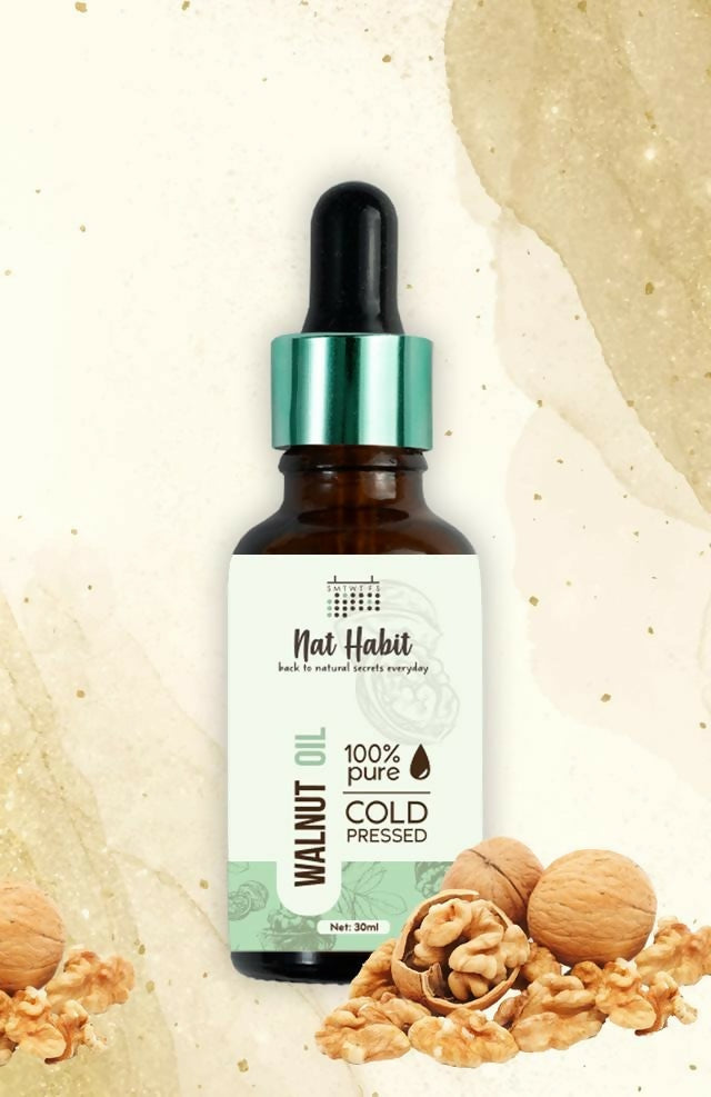 Nat Habit 100% Pure Cold Pressed Walnut (Akhrot) Oil - BUDNE