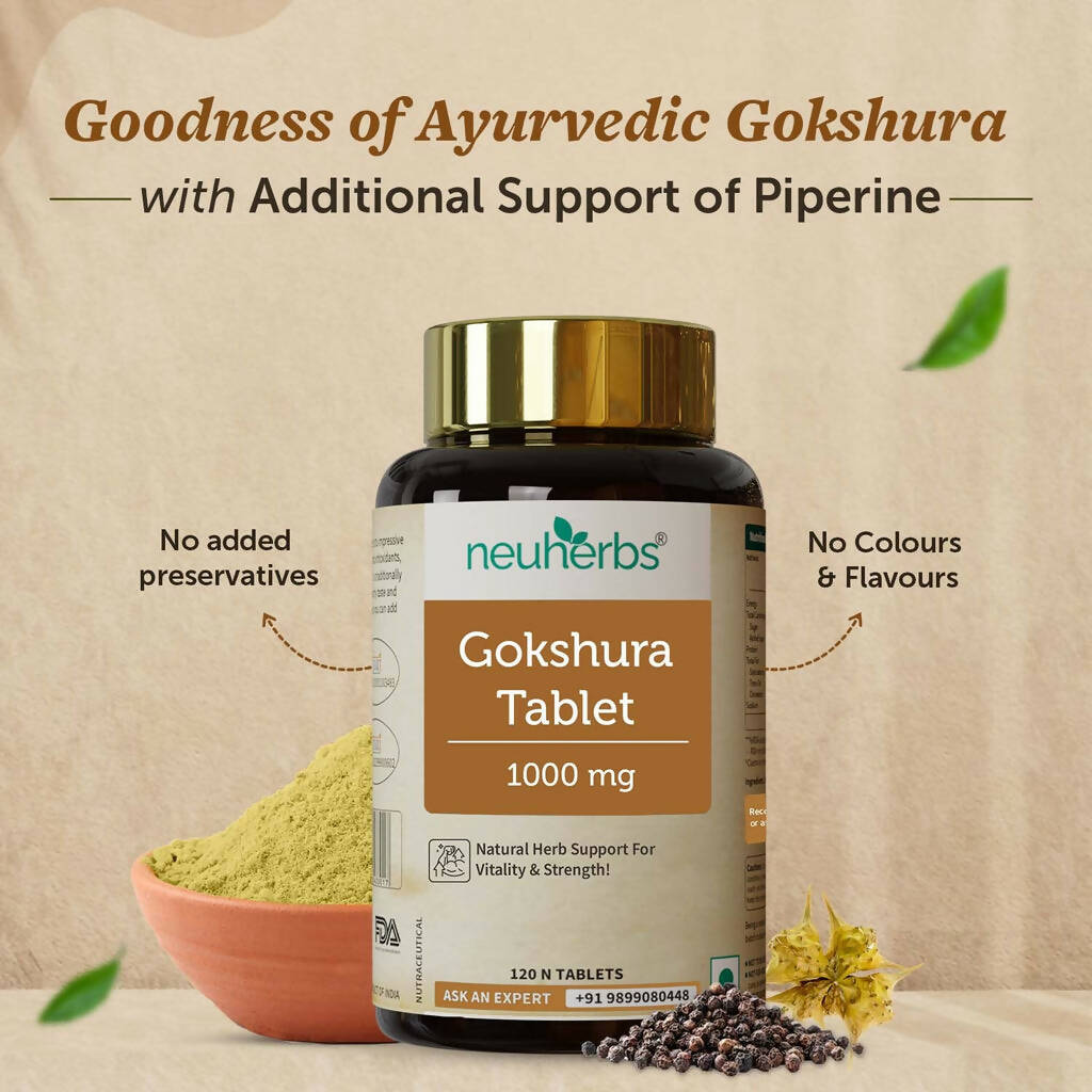 Neuherbs Gokshura 1000mg Tablets For Men