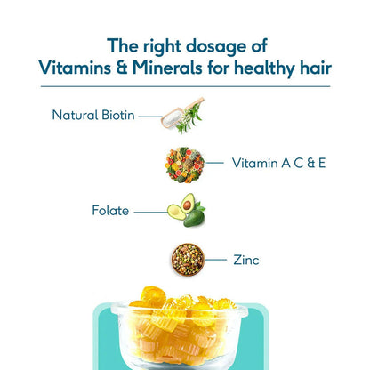 HK Vitals Hair Strength Biotin Gummies - Mango Flavor