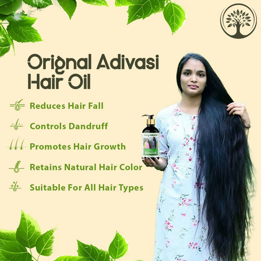 Ivory Natural Adivasi Hair Oil For Growth Of Hair, Hair Strengthening & Nourishment