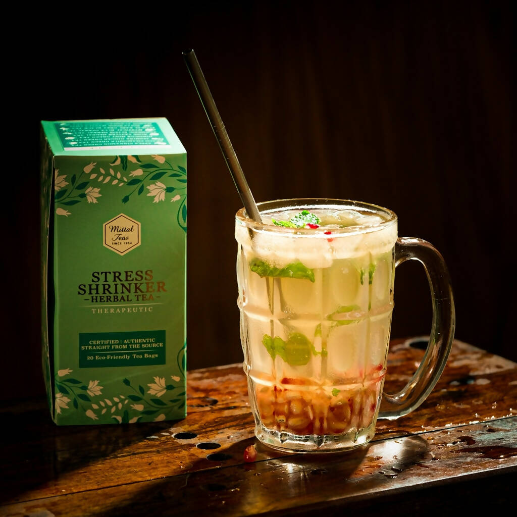 Mittal Teas Stress Shrinker Herbal Tea - Eco-Friendly Bags