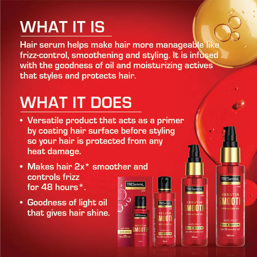 TRESemme Keratin Smooth Anti-Frizz Hair Serum With Argan Oil