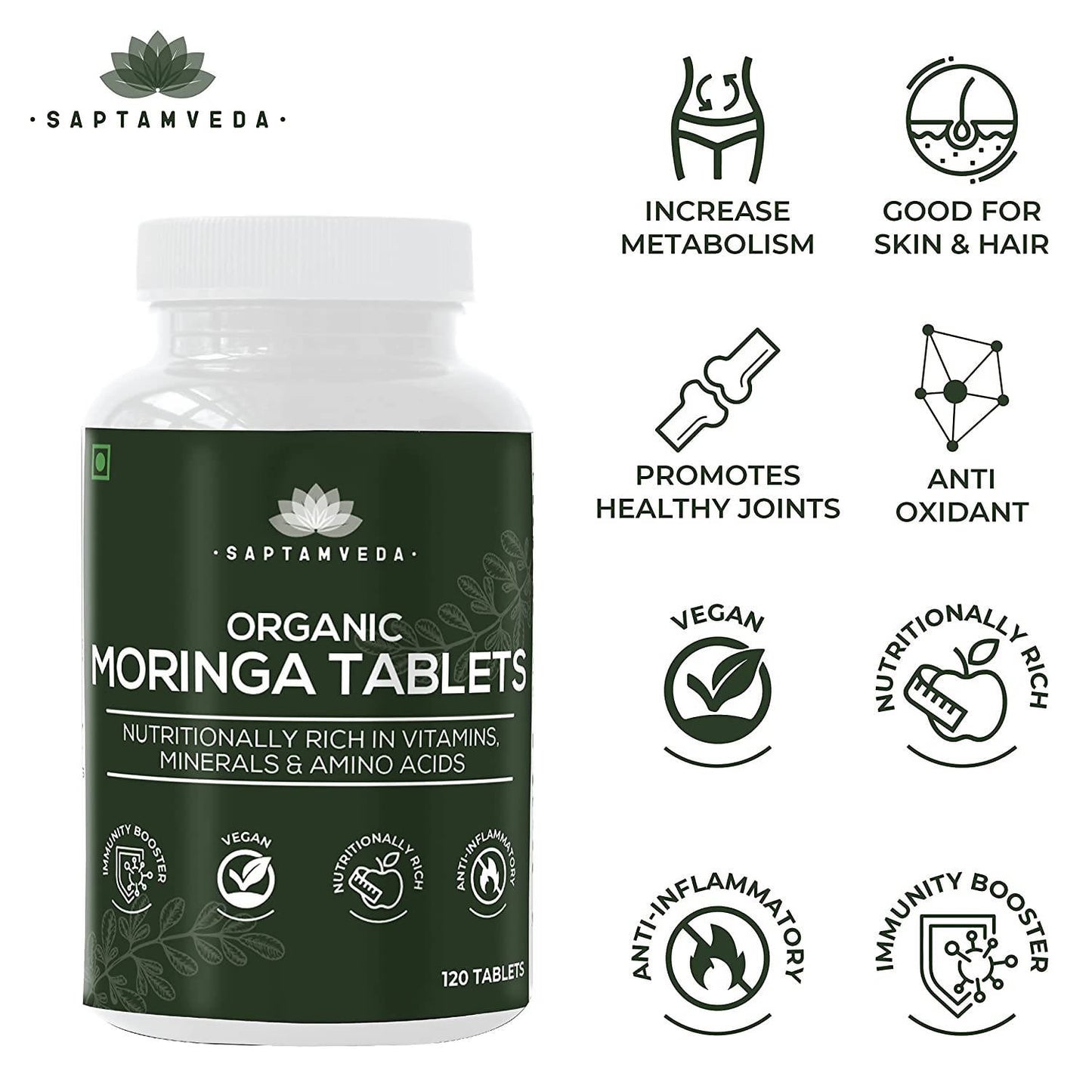 Saptamveda Natural Moringa Tablets