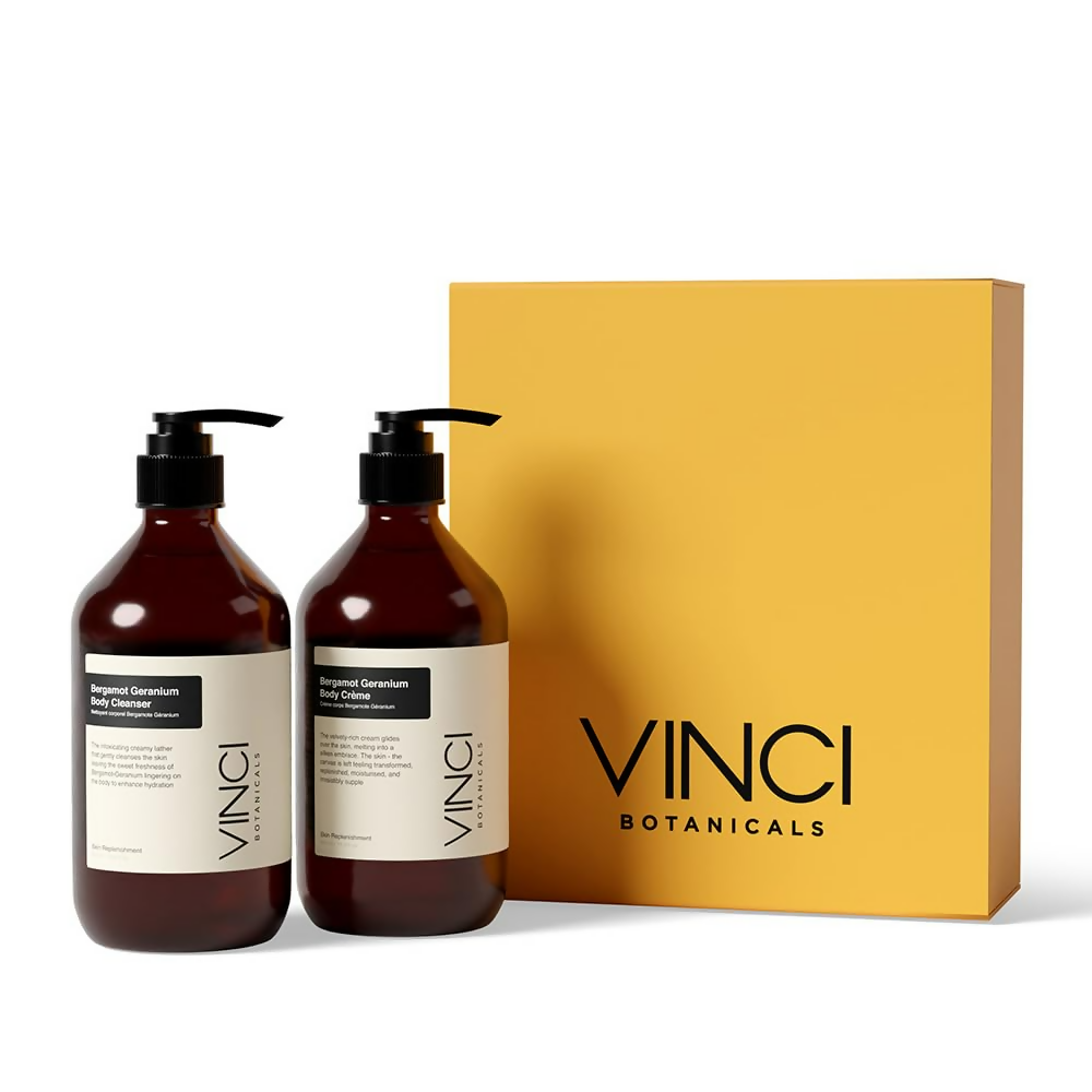 Vinci Botanicals Bergamot Geranium Luxury Bath & Body Kit Set - 1KG