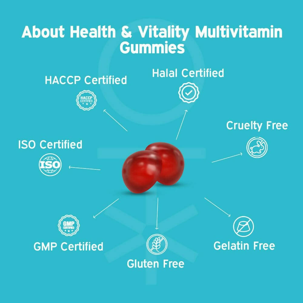 Nutriburst Health & Vitality Gummies With Multi-Vitamins