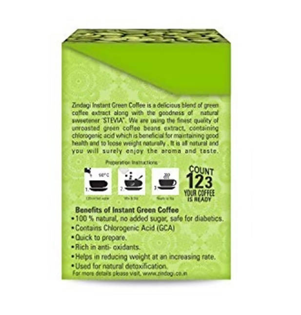 Zindagi Instant Green Coffee Powder Sachets