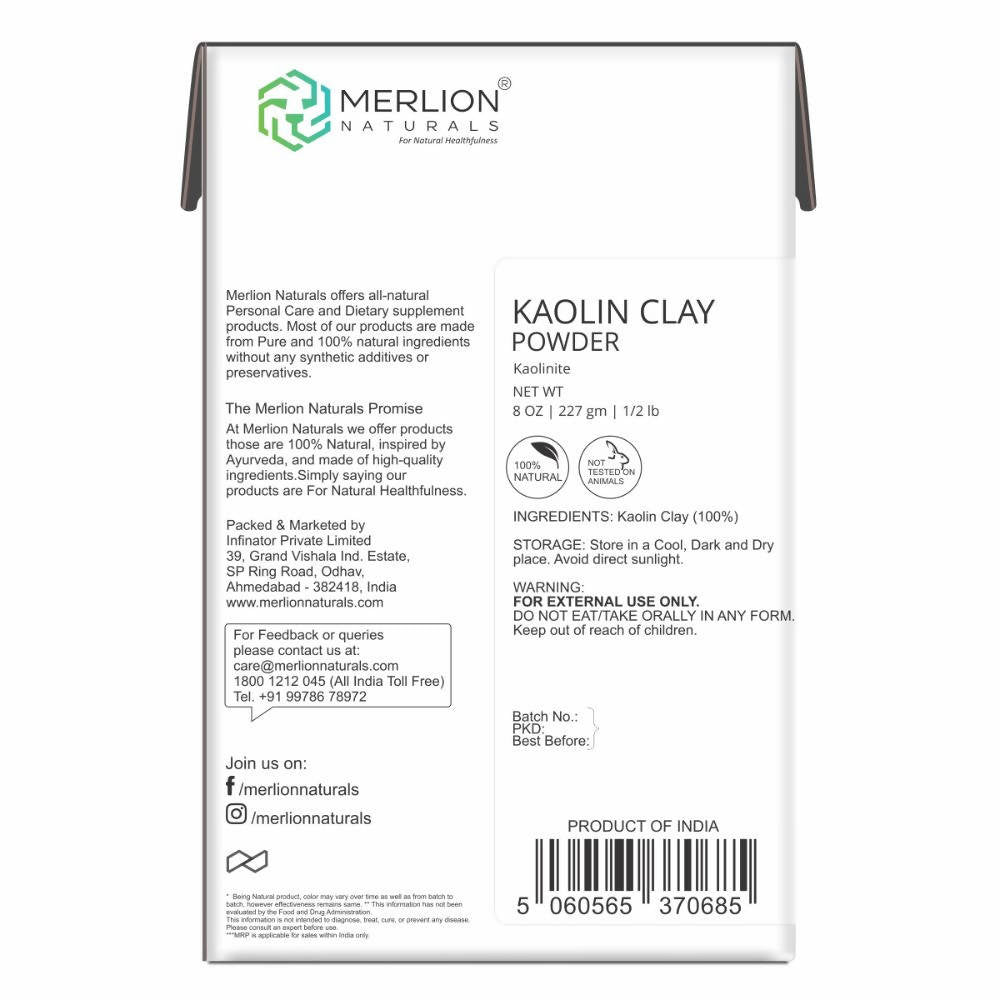 Merlion Naturals Kaolin Clay Powder