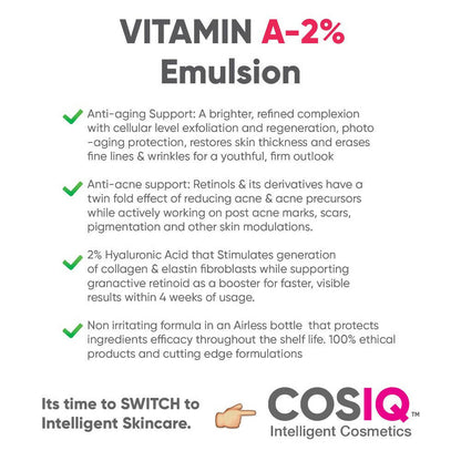 Cos-IQ Vitamin A-2% Granactive Retinoid Emulsion