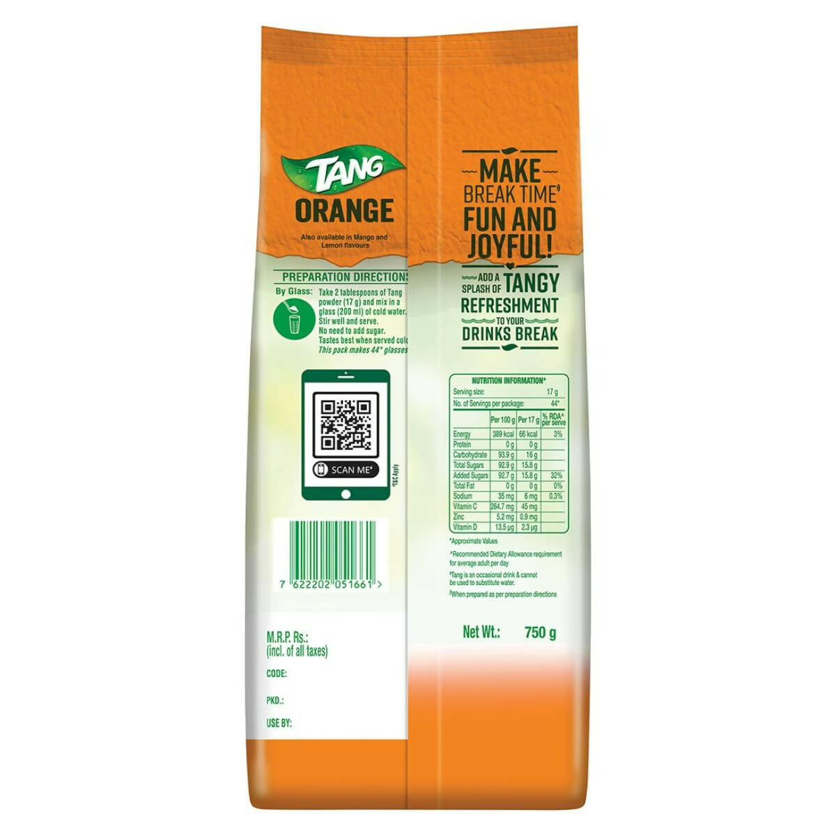 Tang Orange Instant Drink Mix