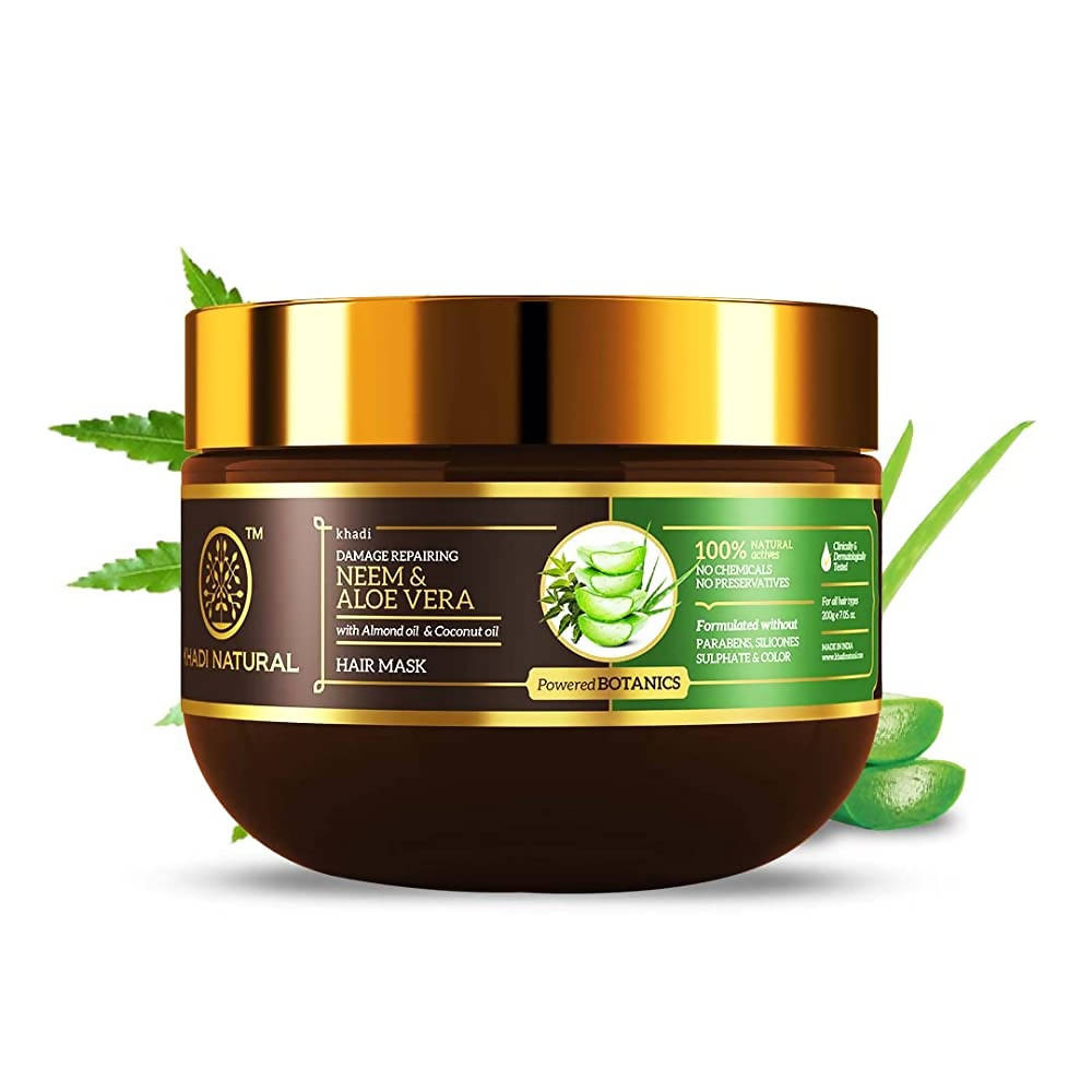 Khadi Natural Neem & Aloe Vera With Almond Oil & Coconut Oil Hair Mask