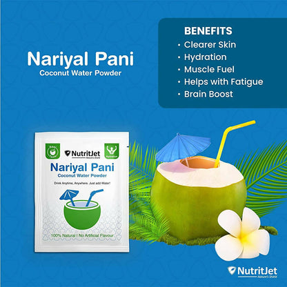 NutritJet Natural Coconut Water Powder Sachets