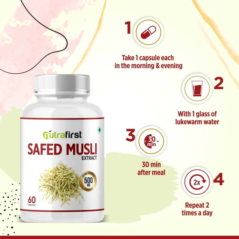 Nutrafirst Safed Musli Extract Capsules