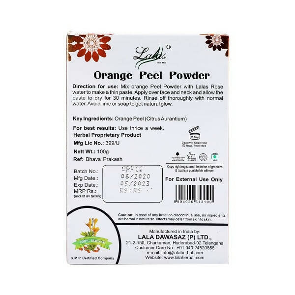 Lalas Orange Peel Powder