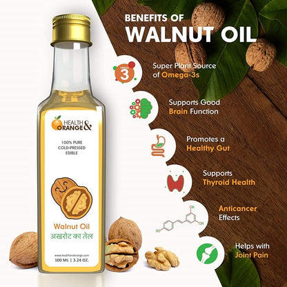 H&O 100% Pure Cold Pressed Edible Walnut Oil