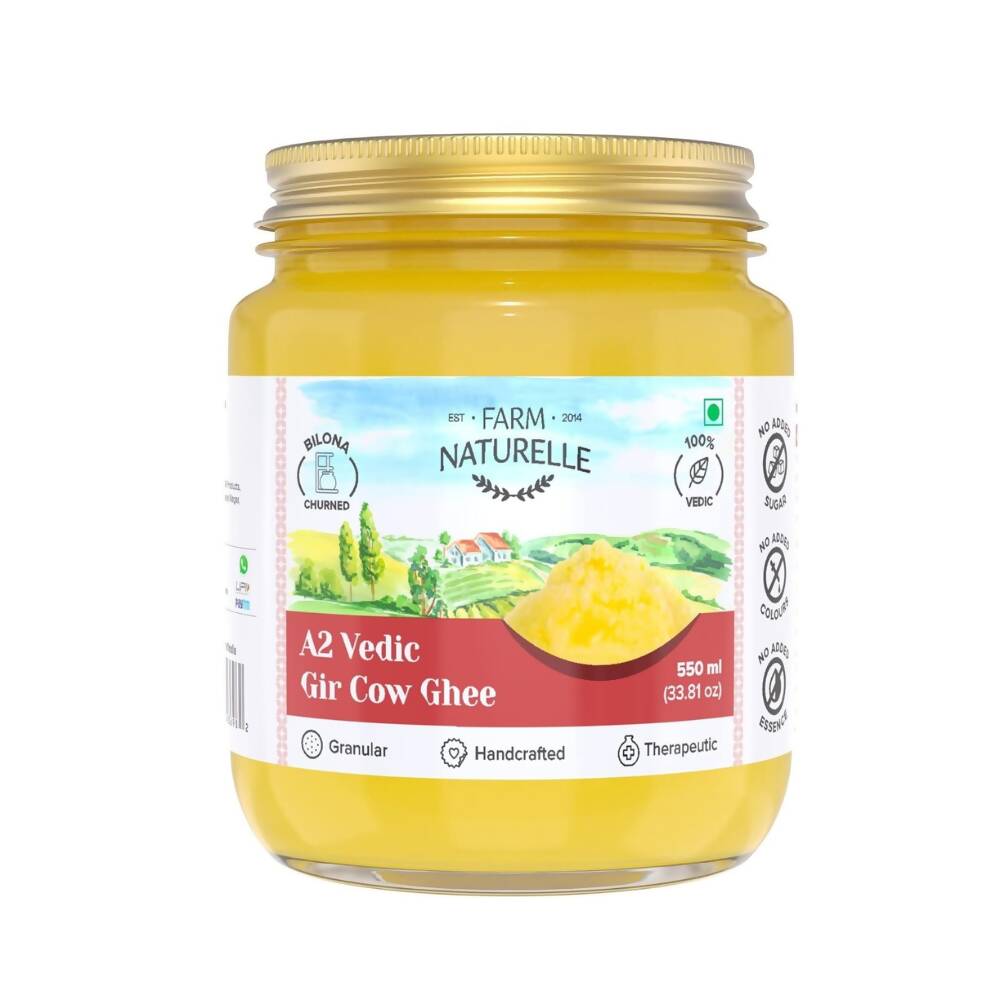 Farm Naturelle A2 Vedic Gir Cow Ghee -  USA, Australia, Canada 