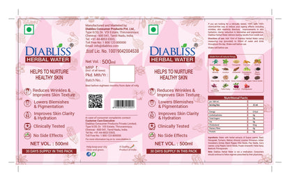 Diabliss Herbal Water For Skin Care