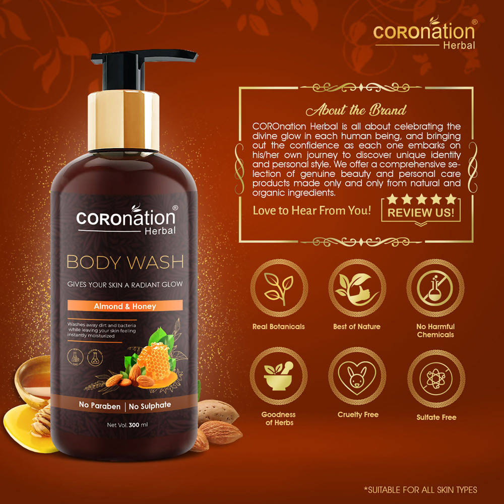 Coronation Herbal Almond and Honey Body Wash