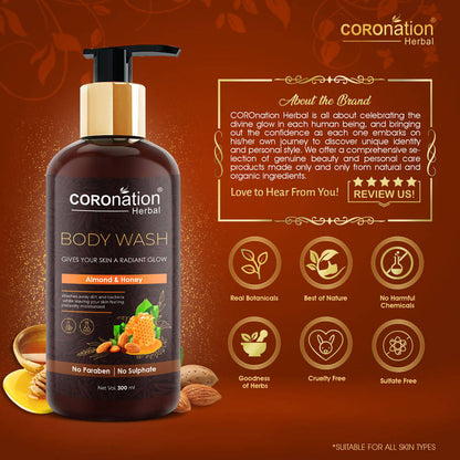 Coronation Herbal Almond and Honey Body Wash