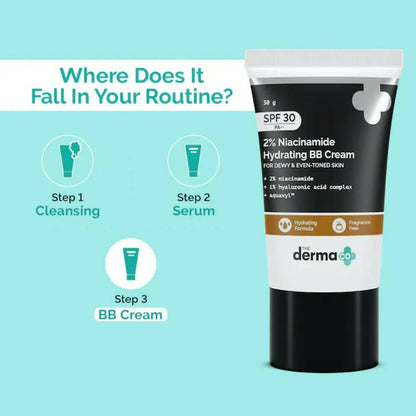 The Derma Co 2% Niacinamide Hydrating BB Cream-03 Warm Beige