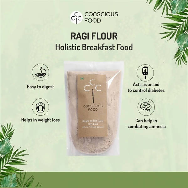 Conscious Food Finger Millet Flour (Ragi Atta)