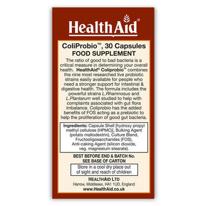 HealthAid ColiProbio 30 Billion Probiotic Capsules