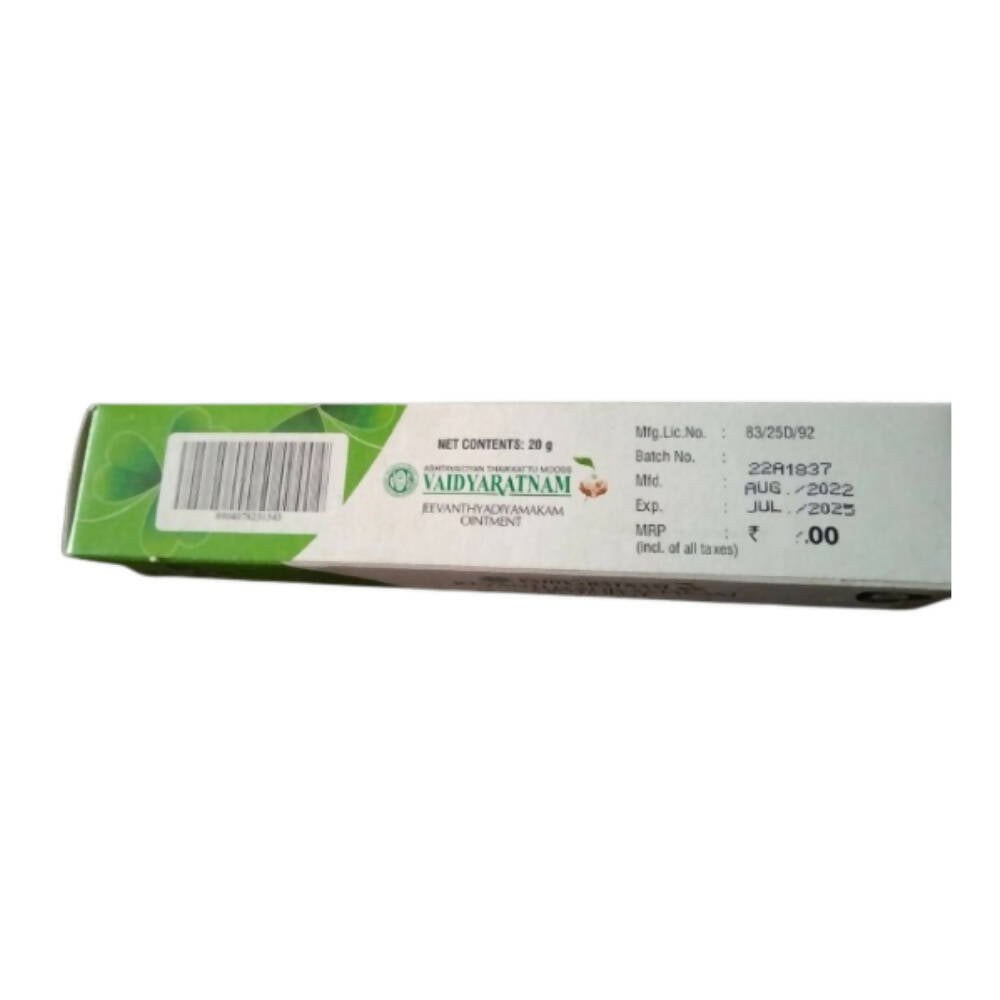 Vaidyaratnam Jeevanthyadi Yamakam Ointment