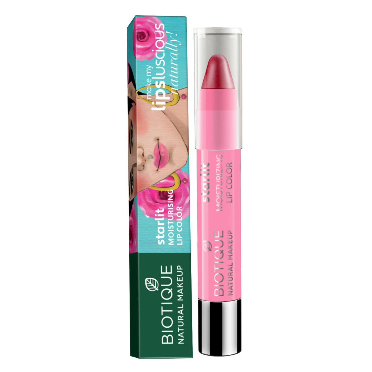 Biotique Starlit Moisturising Lipstick - Crimson Pop