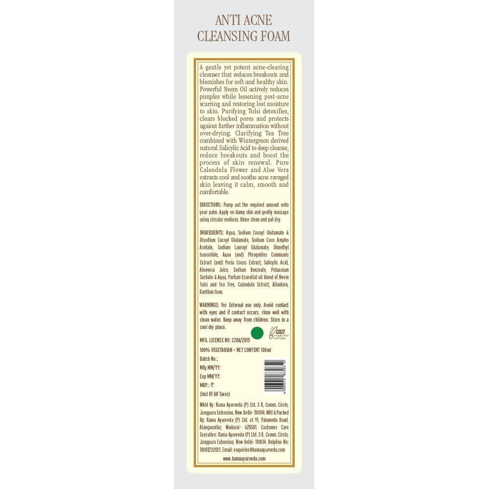 Kama Ayurveda Anti Acne Cleansing Foam