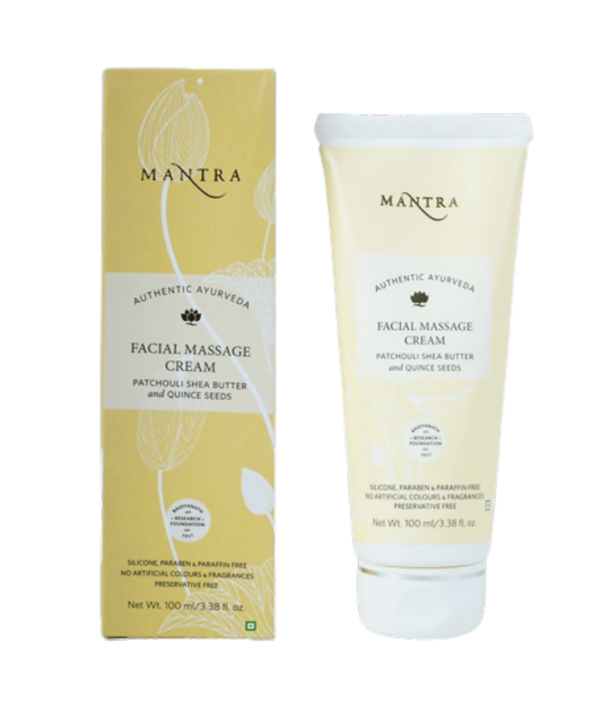 Mantra Herbal Facial Massage Cream Patchouli Shea Butter and Quince Seeds - BUDNEN