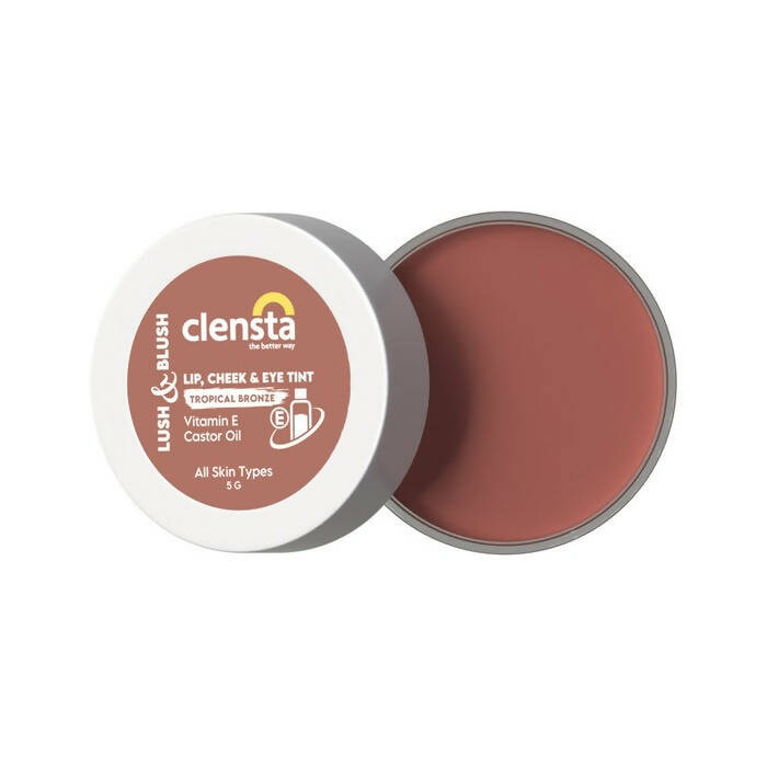 Clensta Lush & Blush Lip, Cheek & Eye Tint 05 Tropical Bronze