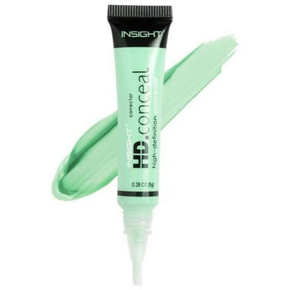 Insight Cosmetics Hd Concealer - Natural Finish, Water-Resistant - Pista Green