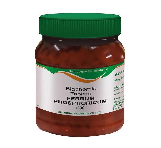 Bio India Homeopathy Ferrum Phosphoricum Biochemic Tablets