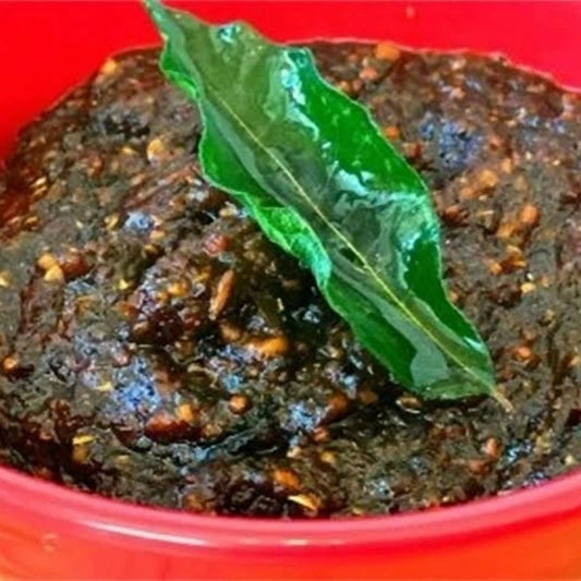 konaseema Curry Leaf Pickle (Karvepaku Pachadi)