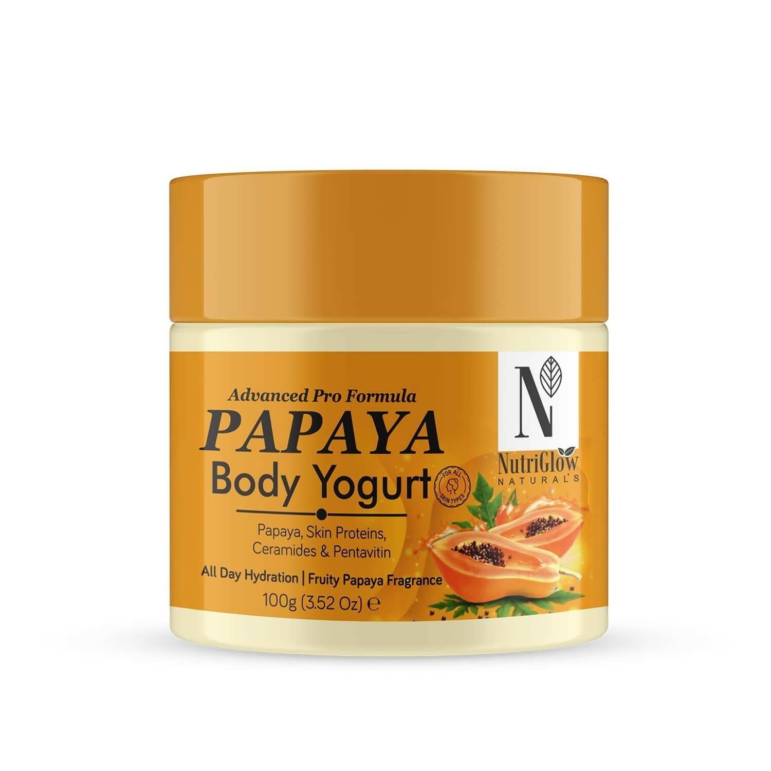 NutriGlow NATURAL'S Advanced Pro Formula Papaya Body Yogurt - BUDNE