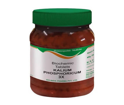 Bio India Homeopathy Kalium Phosphoricum Biochemic Tablets