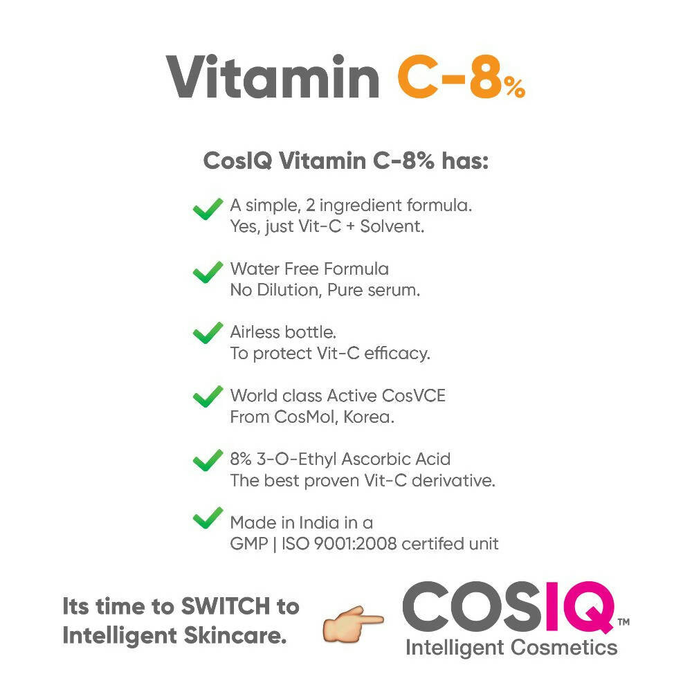 Cos-IQ Vitamin C-8% Face Serum