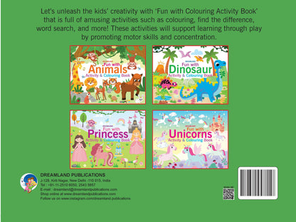 Dreamland Fun with Animals Activity & Colouring : Children Interactive & Activity Book