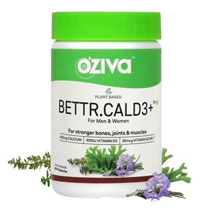 OZiva Plant Based Bettr.CalD3+ Capsules For Men And Women - BUDEN